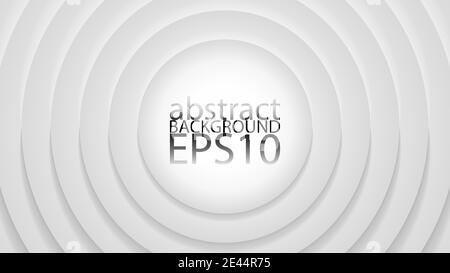 EPS10 monochrome abstract vector background. Graphic effect based on circles in relief with their shadows. An easy to use element. Perfect for any use Stock Vector