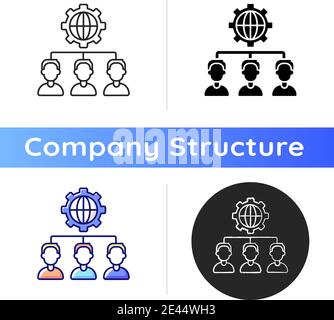 Outsourcing icon Stock Vector