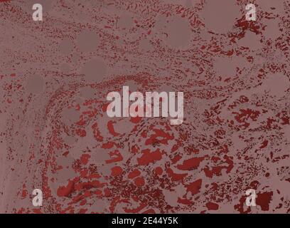 Seamless texture of paper marbling surface design in cherry red c Stock Photo