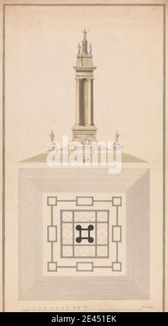 Final Design for a Naval Monument: Plan and Elevation, Charles ...