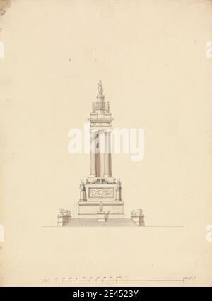 Design for a Naval Monument: Elevation 1799 by Charles Heathcote Tatham ...