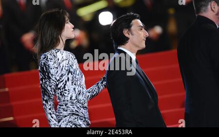 Yvan Attal and Charlotte Gainsbourg attend the screening of 'Antichrist' at the 62nd Cannes Film Festival in Cannes, France, May 18, 2009. Photo by Lionel Hahn/ABACAPRESS.COM Stock Photo