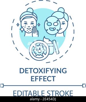 Detoxifying effect concept icon Stock Vector