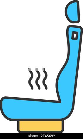 Vehicle interior RGB color icon Stock Vector