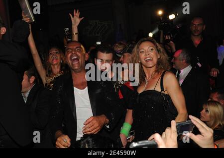 EXCLUSIVE - Christian and Ira Audigier partying during the Christian Audigier' birthday party held at the VIP-Room during the 62nd Cannes Film Festival at the Palais des Festivals in Cannes, France on May 21, 2009. Photo by Bellak-Orban-Nebinger-Gorassini/ABACAPRESS.COM Stock Photo