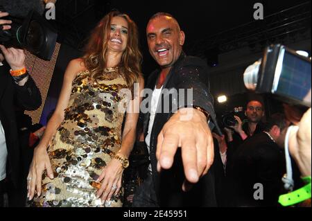 EXCLUSIVE - Christian and Ira Audigier partying during the Christian Audigier' birthday party held at the VIP-Room during the 62nd Cannes Film Festival at the Palais des Festivals in Cannes, France on May 21, 2009. Photo by Bellak-Orban-Nebinger-Gorassini/ABACAPRESS.COM Stock Photo