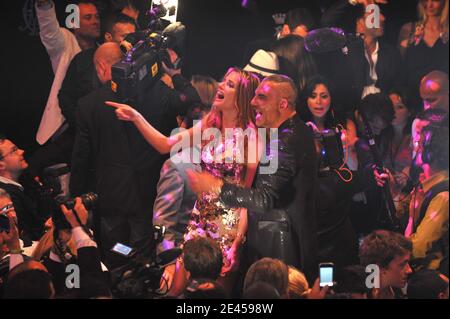 EXCLUSIVE - Christian and Ira Audigier partying during the Christian Audigier' birthday party held at the VIP-Room during the 62nd Cannes Film Festival at the Palais des Festivals in Cannes, France on May 21, 2009. Photo by Bellak-Orban-Nebinger-Gorassini/ABACAPRESS.COM Stock Photo