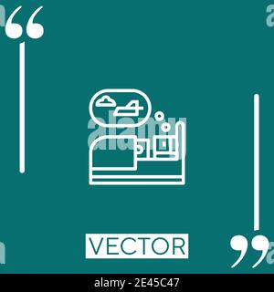 sleep vector icon Linear icon. Editable stroked line Stock Vector