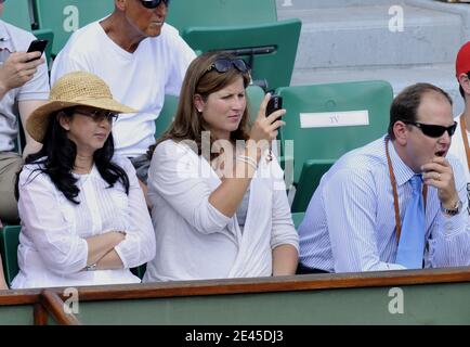 Switzerland's Roger Federer Pregnant Girlfriend Mirka Vavrinec Attends 