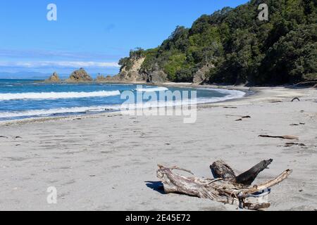 Otarawairere Bay near Ohope Beach in New Zealand Stock Photo