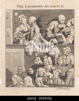 after William Hogarth, 1697â€“1764, British, The Laughing Audience, 1768. Etching and line engraving on medium, slightly textured, cream laid paper.