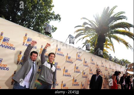 Danny McBride and Will Ferrell attend the 18th Annual MTV Movie Awards held at the Gibson Amphitheatre in Los Angeles, CA, USA on May 31, 2009. Photo by Lionel Hahn/ABACAPRESS.COM Stock Photo