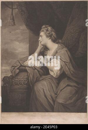 Print made by John Dixon, ca. 1740â€“1811, Irish, Lady Mary O'Bryen, 1774. Mezzotint on medium, slightly textured, cream wove paper.   O'Brien, Mary, 3rd Countess of Orkney (1755â€“1831) Stock Photo