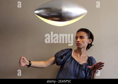 EXCLUSIVE. Irina Belenkaya, the Russian mother of three-year-old Elise Andre, waits to see her daughter who lives under the custody of her father Jean-Michel Andre, in Marseille, southern France on May 31, 2009. Elise was violently abducted from her father by attackers and Irina on March 20 of this year in the city of Arles. The mother has been arrested with Elise in Hungary and detained near the Ukrainian border. Jean-Michel Andre took the little girl back to France. The girl has been abducted three times in two years. Photo by Pascal Parrot/ABACAPRESS.COM Stock Photo