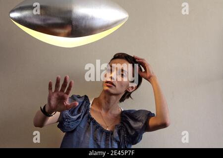 EXCLUSIVE. Irina Belenkaya, the Russian mother of three-year-old Elise Andre, waits to see her daughter who lives under the custody of her father Jean-Michel Andre, in Marseille, southern France on May 31, 2009. Elise was violently abducted from her father by attackers and Irina on March 20 of this year in the city of Arles. The mother has been arrested with Elise in Hungary and detained near the Ukrainian border. Jean-Michel Andre took the little girl back to France. The girl has been abducted three times in two years. Photo by Pascal Parrot/ABACAPRESS.COM Stock Photo