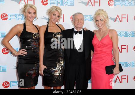 Hugh Hefner attending the 37th AFI Life Achievement Award: A Tribute to Michael Douglas held at the Sony Studios in Culver City in Los Angeles, CA, USA on June 11, 2009. Photo by Lionel Hahn/ABACAPRESS.COM Stock Photo