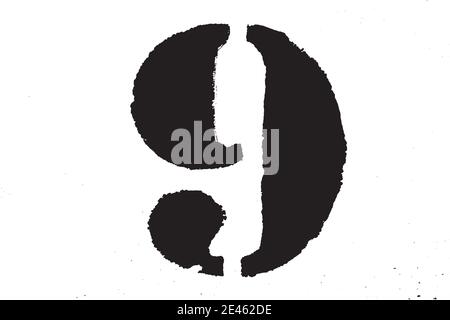 Grunge Digit Texture Stock Vector
