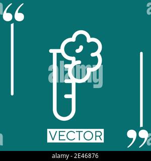 foam vector icon Linear icon. Editable stroked line Stock Vector