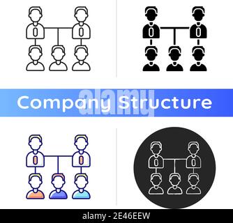 Organic company structure icon Stock Vector