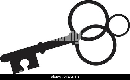 Key icon vector illustration design template Stock Vector