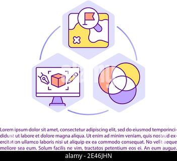 Game design concept icon with text Stock Vector