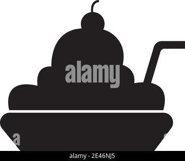 ice cream Logo Template vector icon illustration design Stock Vector
