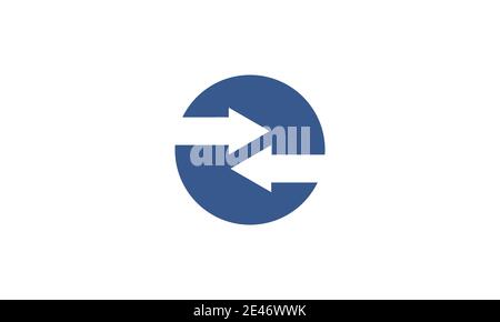 back and forth arrow logo symbol icon vector graphic design Stock Vector