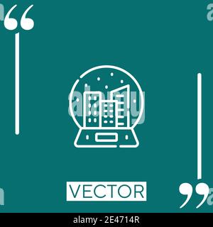 souvenir vector icon Linear icon. Editable stroked line Stock Vector