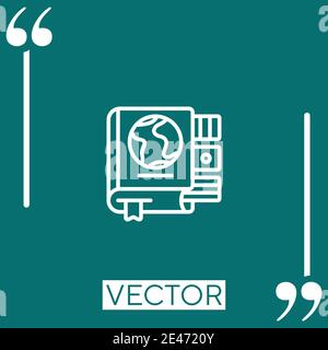 languages vector icon Linear icon. Editable stroke line Stock Vector
