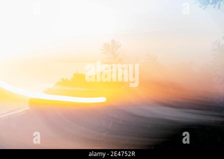 Abstract gradient sky color background in sunrise colors Stock Photo