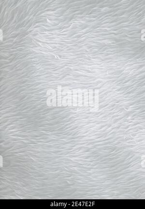 texture of white faux fur Stock Photo