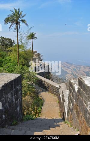 Trekking at Sinhagad fort, Pune , Maharashtra, India Stock Photo - Alamy