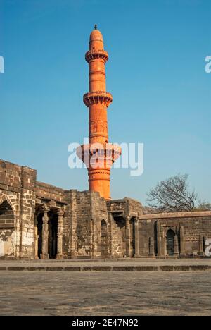 Chand Minar, Daulatabad Fort, Aurangabad, Maharashtra, India Stock Photo