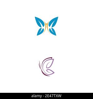 Beauty Butterfly Vector icon design Stock Vector