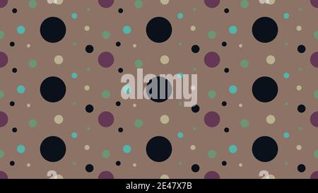 An abstract seamless retro dot pattern. Stock Vector