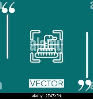 herping vector icon Linear icon. Editable stroke line Stock Vector