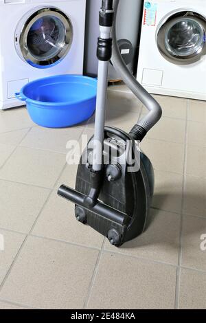 washing machine isolated on white background Stock Photo