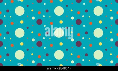 An abstract seamless retro dot pattern. Stock Vector