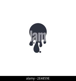 ink drop Vector icon design illustration template Stock Vector