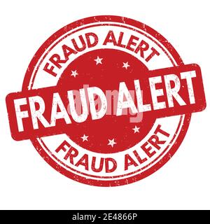 Fraud alert grunge rubber stamp on white background, vector illustration Stock Vector