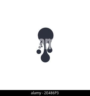ink drop Vector icon design illustration template Stock Vector