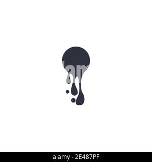 ink drop Vector icon design illustration template Stock Vector