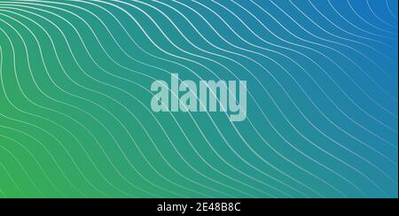 Green Blue wave background - abstract texture Stock Vector