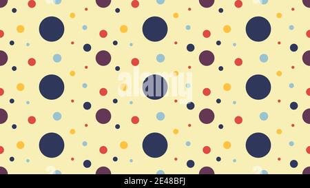 An abstract seamless retro dot pattern. Stock Vector