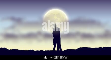 Woman and night sky. watching the stars Stock Vector Images - Alamy