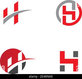 H Letter Logo Template Design Vector illustration Stock Vector