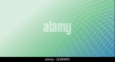 White Green Blue network wave background - abstract texture Stock Vector