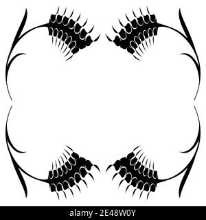 Wheaten Ear Frame Stock Vector