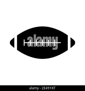 American football ball black and white Stock Vector