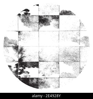 Distress Circular Texture Stock Vector